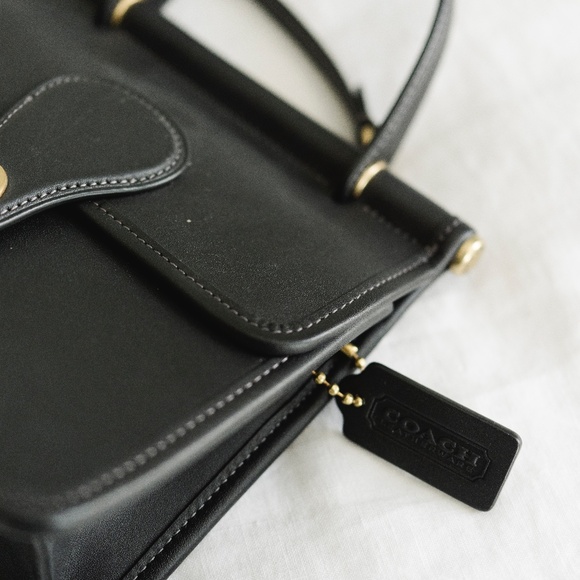 Like new! Coach 1941 Willis top handle 18 black. Mini version. - Picture 4 of 7